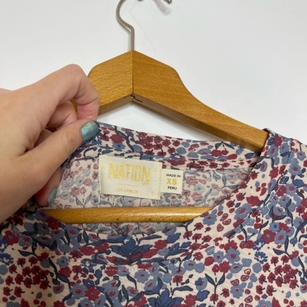 Nation LTD Martine‎ Casual Peasant Dress Blossom